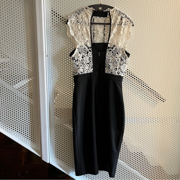 VGUC Cooper St Dress Black Skirt and White Lace top half Size 4 - Picture 9 of 11